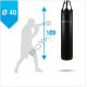 Боксерский мешок Бойко-Спорт ПВХ 40 x 180 см, 55-70 кг