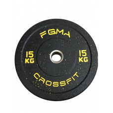 Бамперный диск (блин) для Кроссфита FGMA Crossfit 15 кг ТК 017