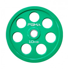 Диск (млинець) для штанги гумовий REVOLVER FGMA Color 10 кг ТК 004