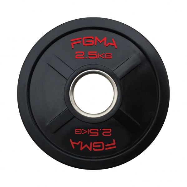 Диск (млинець) для штанги гумовий FGMA X 2,5 кг ТК 009