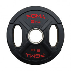 Диск (млинець) для штанги гумовий FGMA "X" 5 кг ТК 010