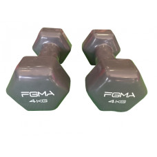 Гантель с виниловым покрытием FGMA Fit 4 кг ТК 032