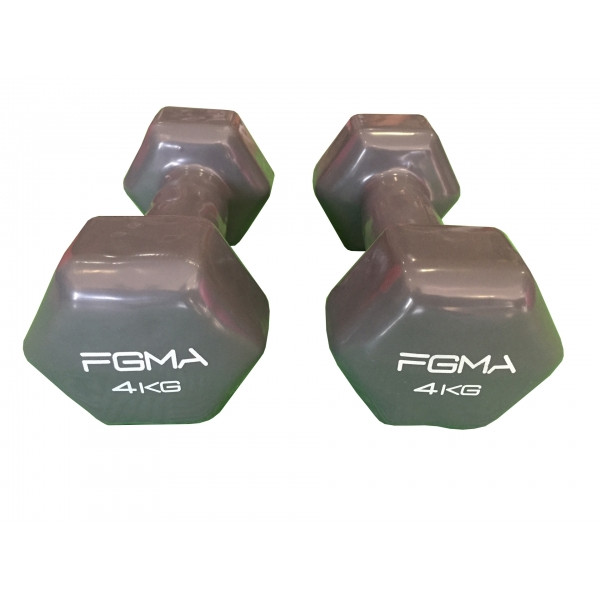 Гантель с виниловым покрытием FGMA Fit 4 кг ТК 032