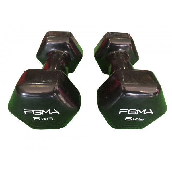 Гантель із вініловим покриттям FGMA Fit 5 кг ТК 033