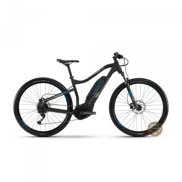 Електровелосипед Haibike SDURO HardNine 1.0 400Wh 9 s. Altus19 HB YCS, рама XL, чорно-сіро-синій матовий, 2019