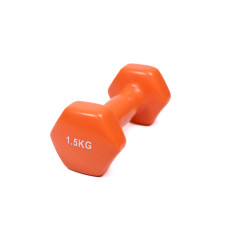 Гантель для фітнесу з вініловим покриттям Generation Fitness FF51D3A-1.5kg (помаранчевий) Гантель для фітнесу з вініловим покриттям Generation Fitness FF51D3A-1.5kg (помаранчевий)