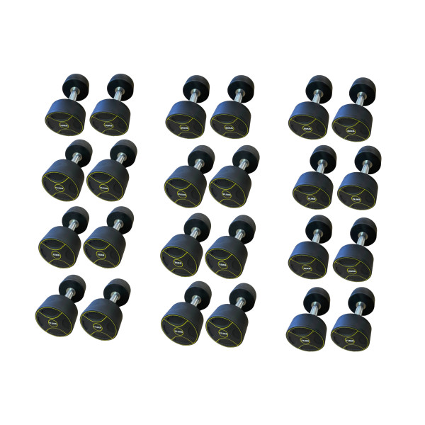Уретановий гантельний ряд Generation Fitness FF51D4B-10/37,5kg (12 пар) 570 кг