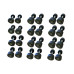 Уретановий гантельний ряд Generation Fitness FF51D4B-2,5/30kg (12 пар) 390 кг