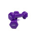 Гантель для фітнесу з вініловим покриттям Generation Fitness FF51D3A-0.5kg (фіолетовий)
