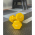 Гантель для фітнесу з вініловим покриттям Generation Fitness FF51D3A-1kg (жовтий)
