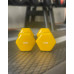 Гантель для фітнесу з вініловим покриттям Generation Fitness FF51D3A-1kg (жовтий)