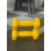 Гантель для фітнесу з вініловим покриттям Generation Fitness FF51D3A-1kg (жовтий)