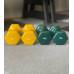 Гантель для фітнесу з вініловим покриттям Generation Fitness FF51D3A-1kg (жовтий)