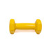 Гантель для фітнесу з вініловим покриттям Generation Fitness FF51D3A-1kg (жовтий)