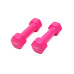 Гантель для фітнесу з вініловим покриттям Generation Fitness FF51D3A-1kg (рожевий)