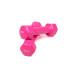 Гантель для фітнесу з вініловим покриттям Generation Fitness FF51D3A-1kg (рожевий)