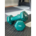 Гантель для фітнесу з вініловим покриттям Generation Fitness FF51D3A-1kg (темно-зелений)