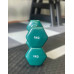 Гантель для фітнесу з вініловим покриттям Generation Fitness FF51D3A-1kg (темно-зелений)