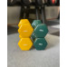 Гантель для фітнесу з вініловим покриттям Generation Fitness FF51D3A-1kg (темно-зелений)
