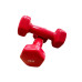 Гантель для фітнесу з вініловим покриттям Generation Fitness FF51D3A-2kg (червоний)