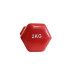 Гантель для фітнесу з вініловим покриттям Generation Fitness FF51D3A-2kg (червоний)