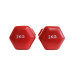 Гантель для фітнесу з вініловим покриттям Generation Fitness FF51D3A-2kg (червоний)