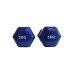 Гантель для фітнесу з вініловим покриттям Generation Fitness FF51D3A-3kg (синій)
