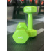 Гантель для фітнесу з вініловим покриттям Generation Fitness FF51D3A-4kg (зелений)