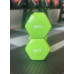 Гантель для фітнесу з вініловим покриттям Generation Fitness FF51D3A-4kg (зелений)