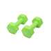Гантель для фітнесу з вініловим покриттям Generation Fitness FF51D3A-4kg (зелений)