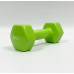Гантель для фітнесу з вініловим покриттям Generation Fitness FF51D3A-4kg (зелений)