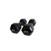 Гантель для фітнесу з вініловим покриттям Generation Fitness FF51D3A-5kg (чорний)