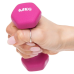 Гантель для фітнесу з неопреновим покриттям Generation Fitness FF51D4A-0.5kg (рожевий)