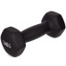 Гантель для фітнесу з неопреновим покриттям Generation Fitness FF51D4A-2kg (чорний)