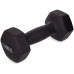 Гантель для фітнесу з неопреновим покриттям Generation Fitness FF51D4A-3kg (чорний)