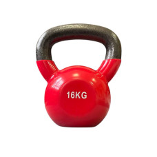 Гиря чавунна з вініловим покриттям 16 кг (червона) Generation Fitness FF51F1A-16kg