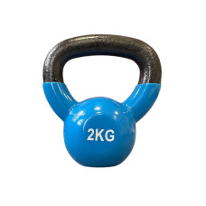 Гиря чавунна з вініловим покриттям 2 кг (cиня) Generation Fitness FF51F1A-2kg