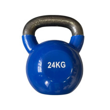 Гиря чавунна з вініловим покриттям 24 кг (синя) Generation Fitness FF51F1A-24kg