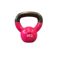 Гиря чавунна з вініловим покриттям 4 кг (рожева) Generation Fitness FF51F1A-4kg