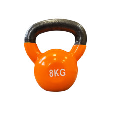 Гиря чавунна з вініловим покриттям 8 кг (помаранчева) Generation Fitness FF51F1A-8kg