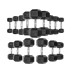 Гексагональний гантельний ряд Generation Fitness FF 51D2C-10-50 кг (21 пара) 1260 кг